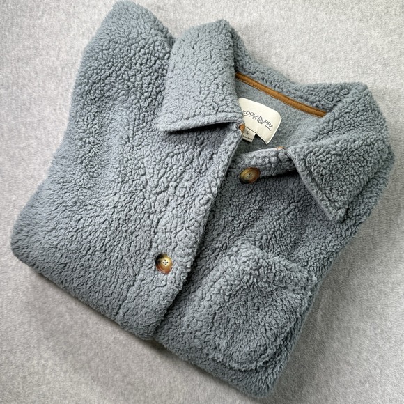 UGG Jackets & Blazers - Koolaburra by‎ UGG Sherpa Fleece Shacket Gray Button Up Jacket Women's Small